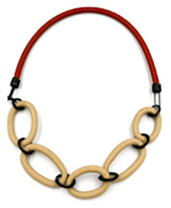 Maia Leppo Beige Ovals Necklace