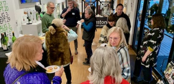 Holiday event in the lobby of Blaney Lodge