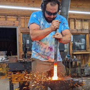 Arthur Gibson-working photo