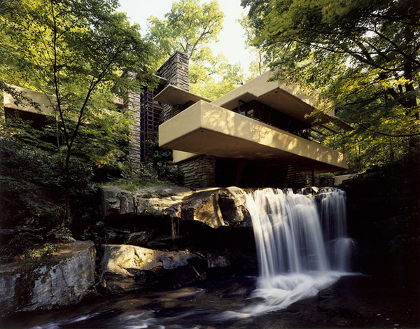 Fallingwater classic view from the SW elevation