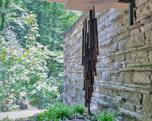 Artist Mike Seymour's sculptural ceramic chandelier